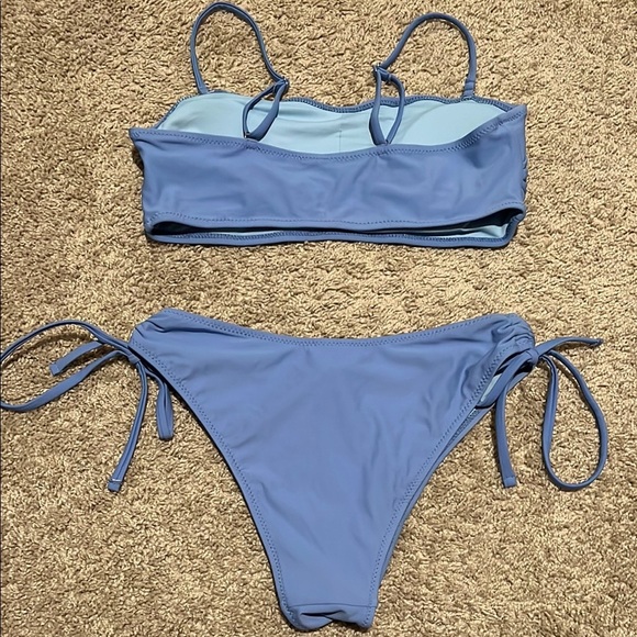 Blue Bikini with Rhinestone Accents - Picture 2 of 3